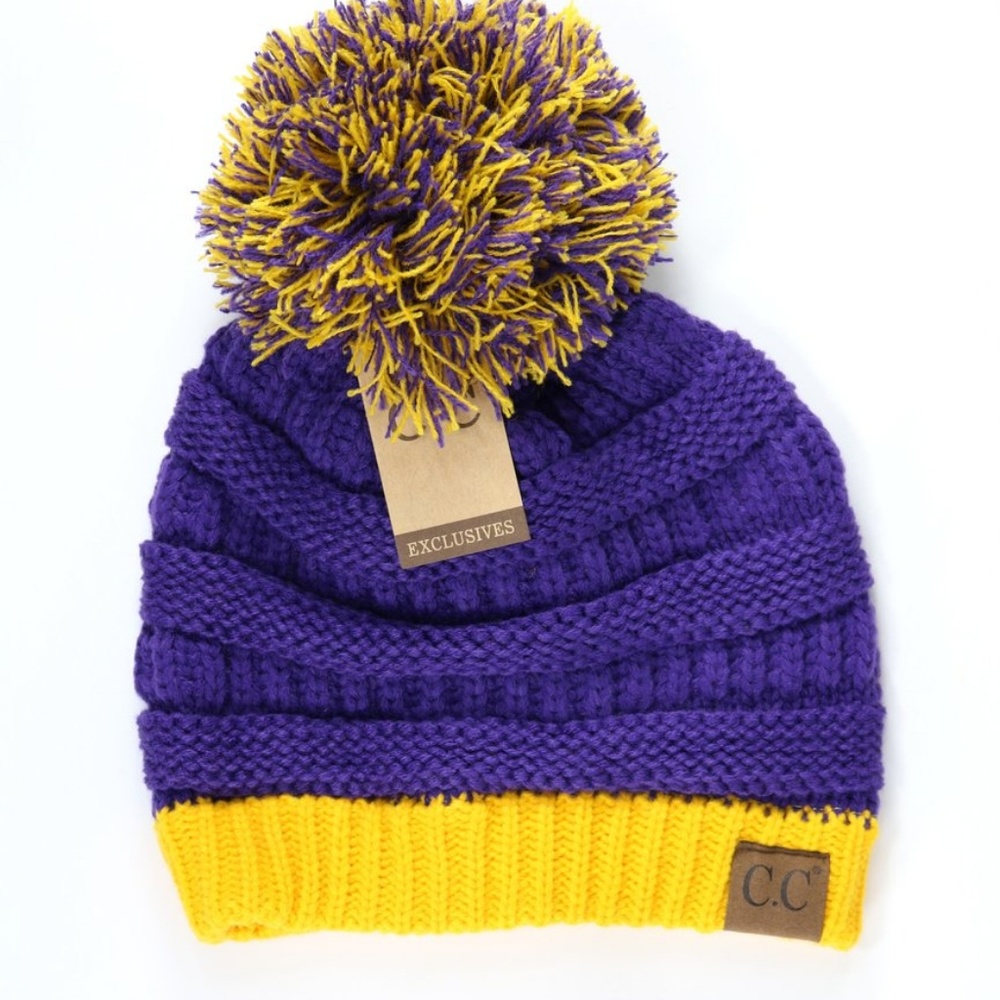 LSU Purple and Gold CC Beanie